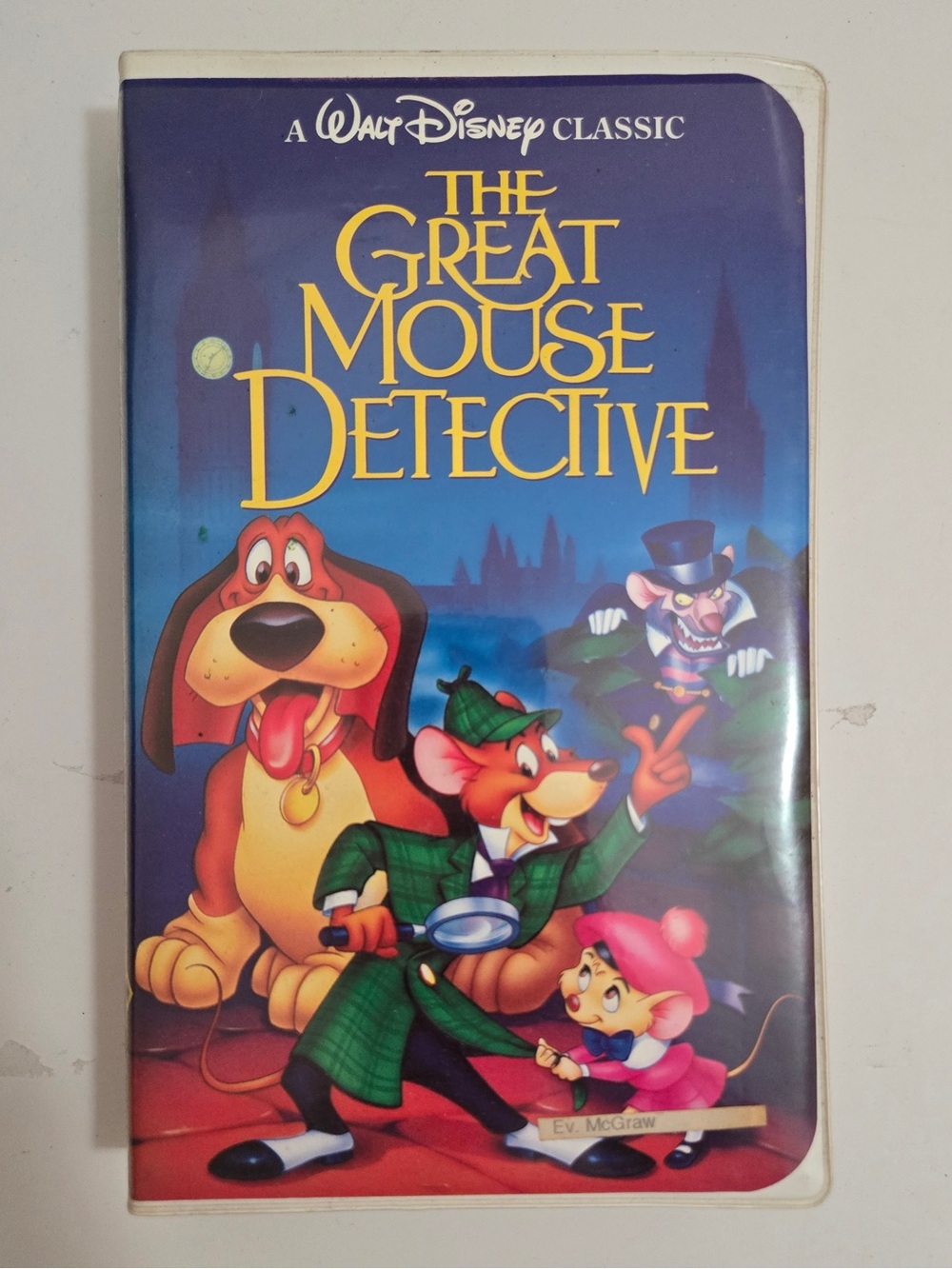 Disney The Great Mouse Detective VHS The Classics Collection 1992 Basil Sherlock